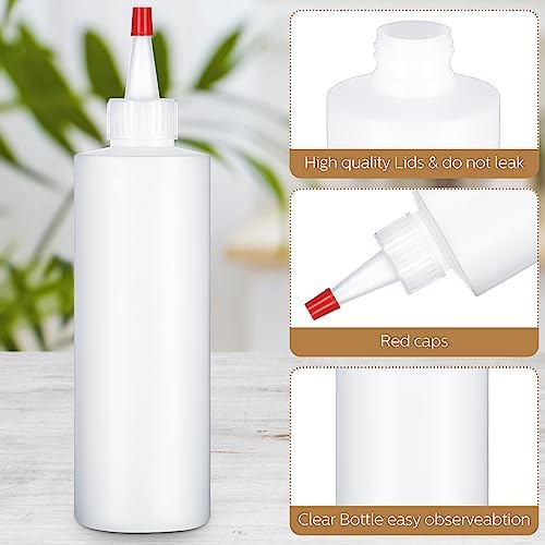 Jinei 60-Piece 8 Oz Squeeze Bottle Set