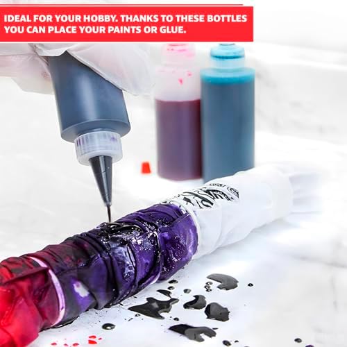 Burius 6-Pack 4oz Squeeze Bottles - Compact Efficient for Kitchen Needs