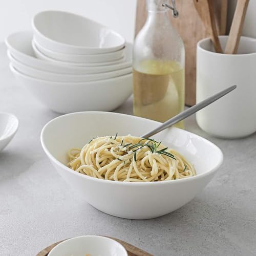 DOWAN 9 Serving Bowls Set of 4 White
