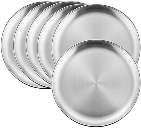 Sturdy 6-Piece Sticker-Free Dinner Plates for Kids