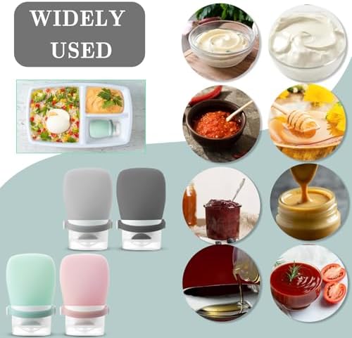Machine Sealed Squeeze Salad Dressing Bottle Set