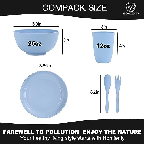 Homienly Premium Rice Pasta Bowls Set Microwave dishwasher safe