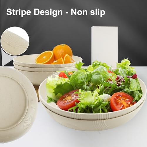 Gourmet-Premium 10-inch Large Plastic Bowl Set
