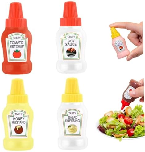 Neroyaner4-Pack Mini Ketchup Bottles