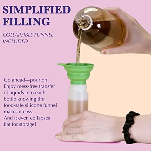 6-Pack Condiment Squeeze Bottles - Perfect for Salads Ketchup and More