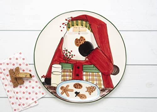 Vietri Old St Nick Platter Multi-Color Cookie