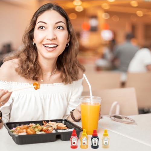 143 Pcs Animal-Themed Condiment Squeeze Bottles
