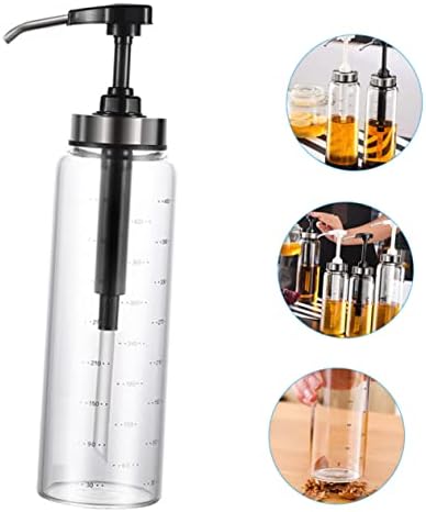 Perfect for Honey Syrups Salad Dressings - 500ml Glass Metal Dispenser Initiatives