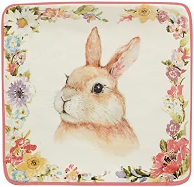 Certified International Easter Garden Plates Assorted Designs 6 Set