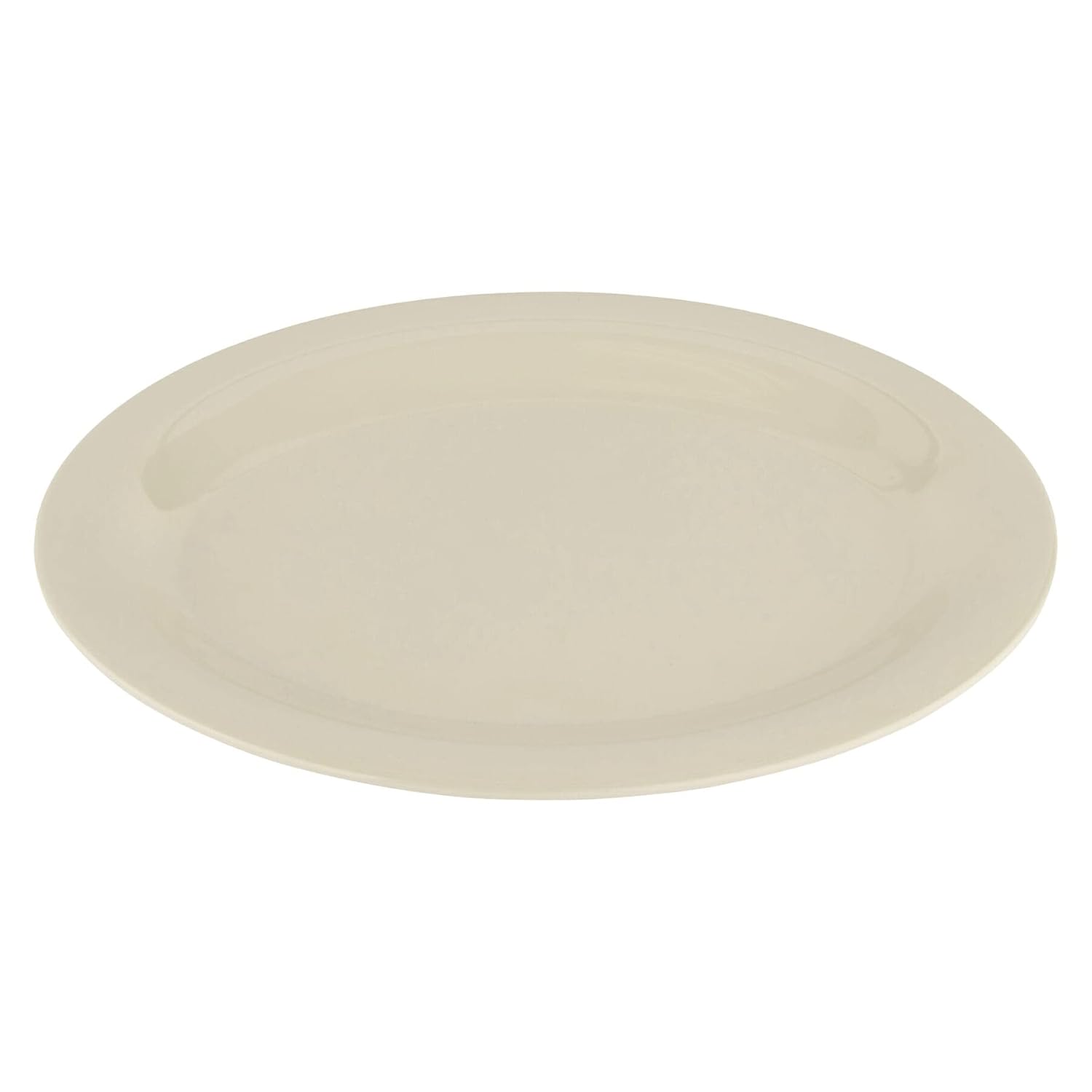 GET Melamine Oval Serving Plate 12-Piece Set Soft Ivory Design