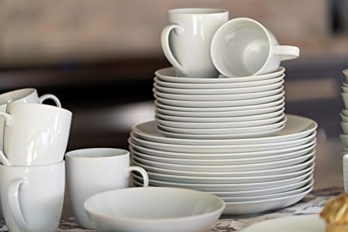 10 Strawberry Street 105 Dinner Plates Set of 12 White