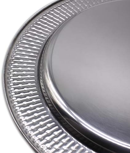 13-Inch Stainless Steel Chargers Set of 6