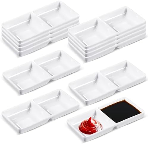 Stylish Dual Compartment Sauce Bowls for Kitchen Dining