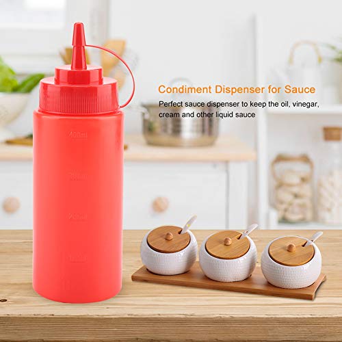 XIASABA Red 460ml Condiment Dispenser