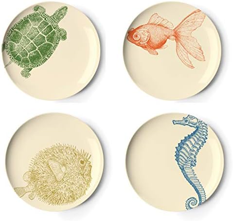 Thomas Paul Melamine Salad Plate Set - Multi-Color