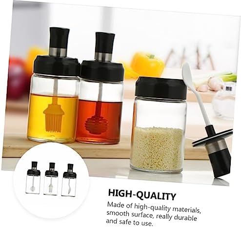 PrettyZoom 250ml Kitchen Spice Jars 3-Piece Set