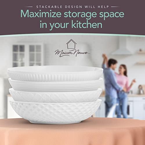 Elegant 4-Piece Porcelain Bowl Set for Durable Stylish dining