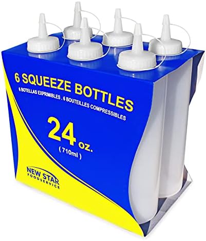 New Star Foodservice Set of 6 Squeeze Bottles