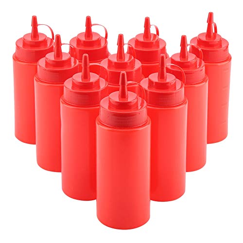 XIASABA Red 460ml Condiment Dispenser