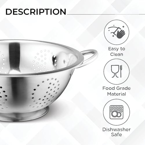 Premium Stainless Steel Mixing Bowls Set - Space-Saving Easy to Clean