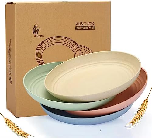 9-inch Reusable Wheat Straw Plates