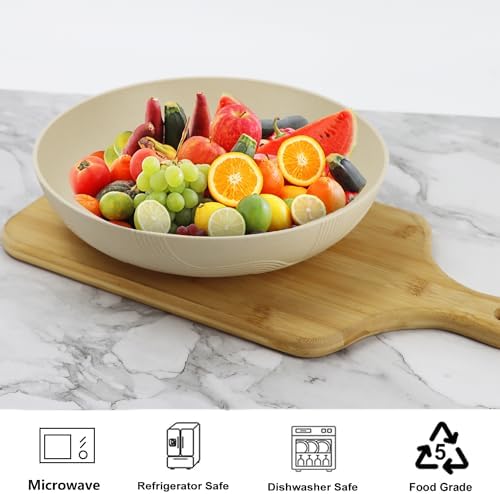 Gourmet-Premium 10-inch Large Plastic Bowl Set