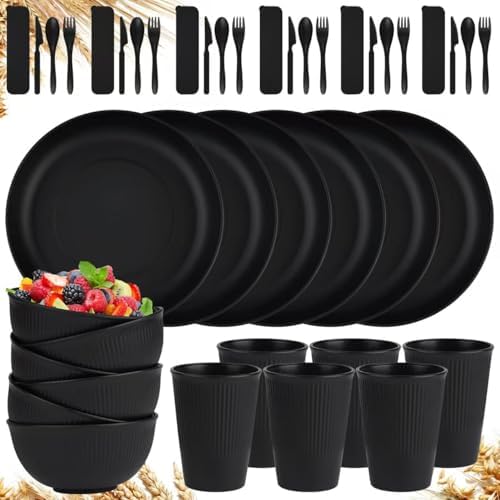 42-Piece Eco-Friendly Dinnerware Set