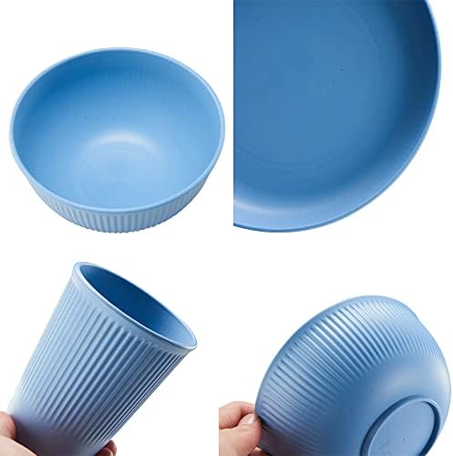 18pcs Unbreakable Reusable Dinnerware Set
