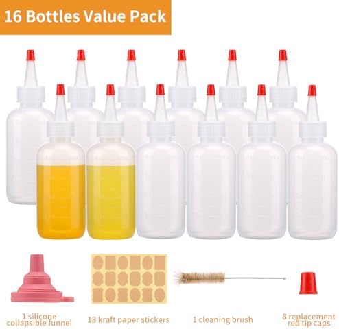 Perfect 16oz Squeeze Bottle Set for Easy Condiment Control