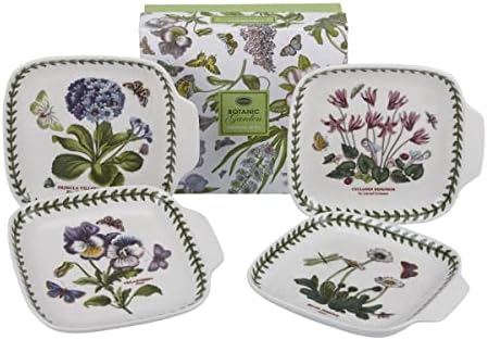 Portmeirion Botanic Garden Elegant Canape Plates Set of 4