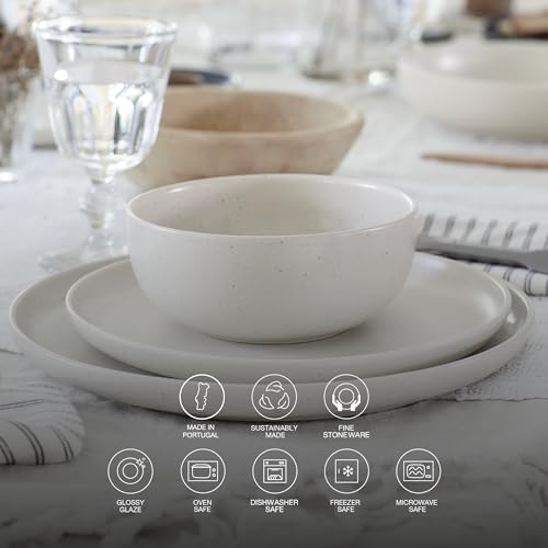 Casafina Ceramic Stoneware Serving Bowl with 32 Quarts Capacity