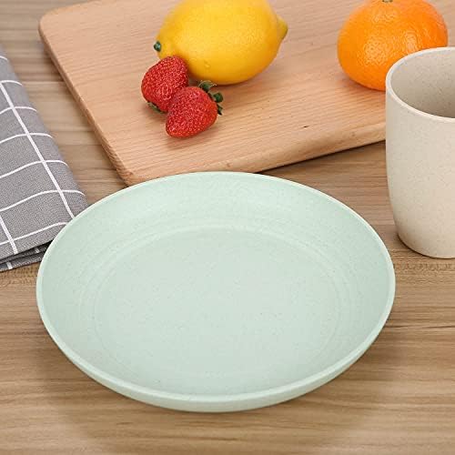 LuckyZone Unbreakable 78in Reusable Dinner Plates Eco-Friendly DishwasherMicrowave Safe