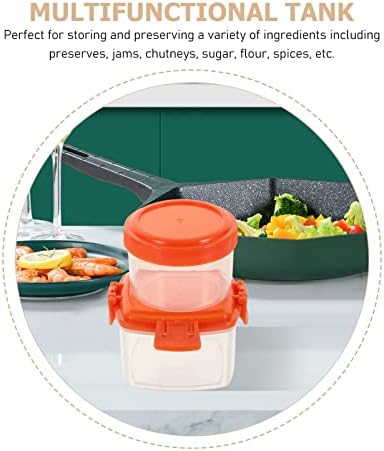 Hemoton 1 Set Serve Snacks Dips Condiment Bowls with Sealed Lids