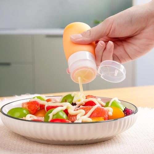FFKQBH MICEBAY Condiment Squeeze Bottles Perfect for Meal Prep Carry