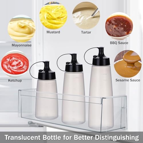 Deesoo Premium Squeeze Bottles 300ml Eco-Friendly Durable Set of 2