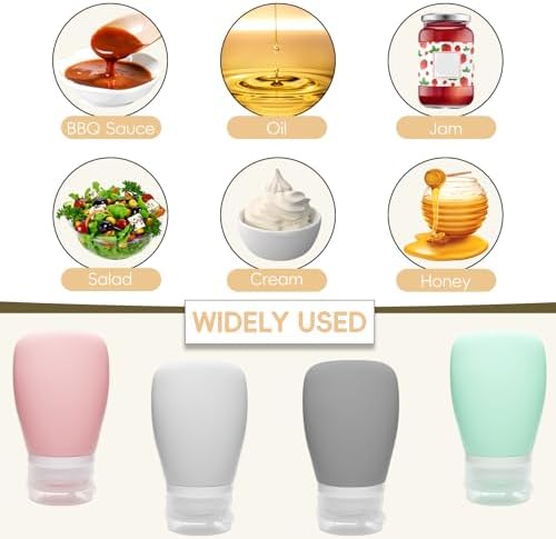 4-Piece Squeeze Salad Dressing Bottles Set