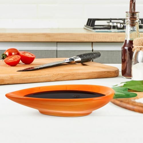 Carrot-Shaped Porcelain Serving Bowls Set for Snacks Dips