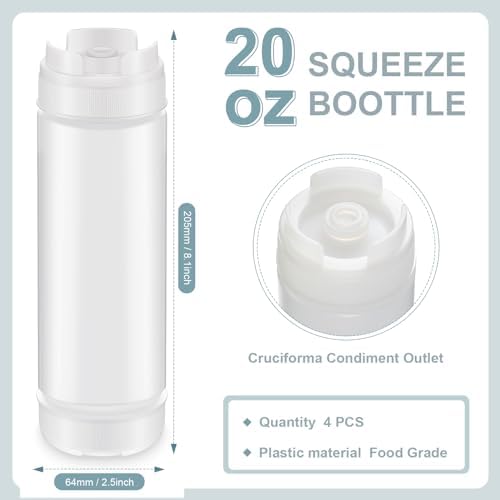 4-Piece Refillable Squeeze Bottles