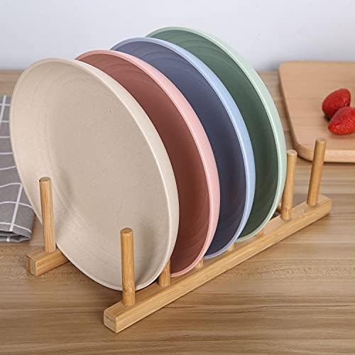 LuckyZone Unbreakable 78in Reusable Dinner Plates Eco-Friendly DishwasherMicrowave Safe