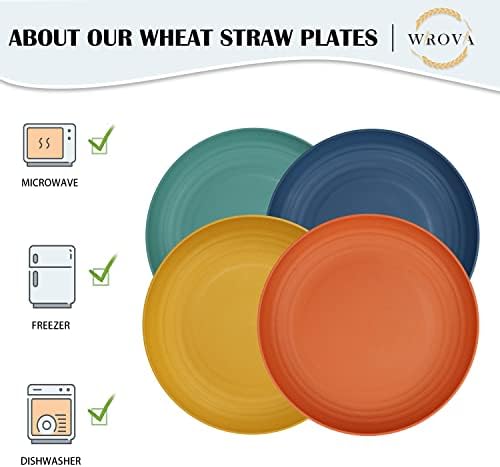 8-Piece Unbreakable Dinner Plates Set
