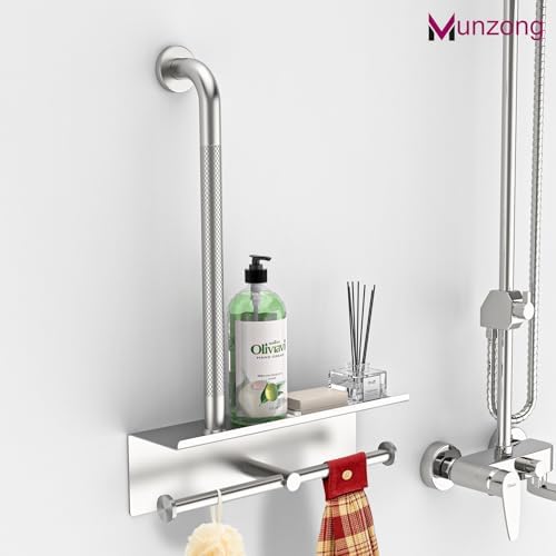 Ergonomic Handrail with Holding Tissue Storage Safety for Bathroom