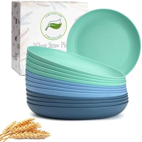 Best Child-Friendly Dinner Plate Set with Eco-Friendly Wheat Straw PP Design