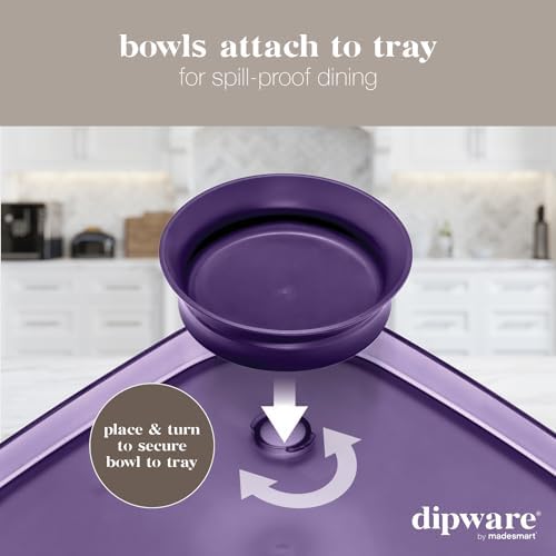 Dipware Tray with Collapsible Bowl for Appetizers