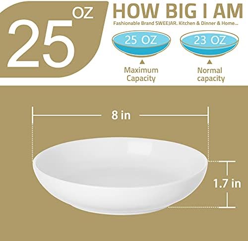 Sweejar Dinner Bowls Set Steel Blue