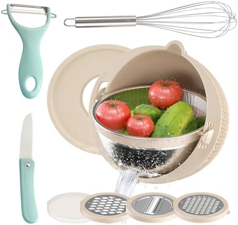 4-in-1 Stainless Steel Colander SetPerfect for Kitchen Essentials