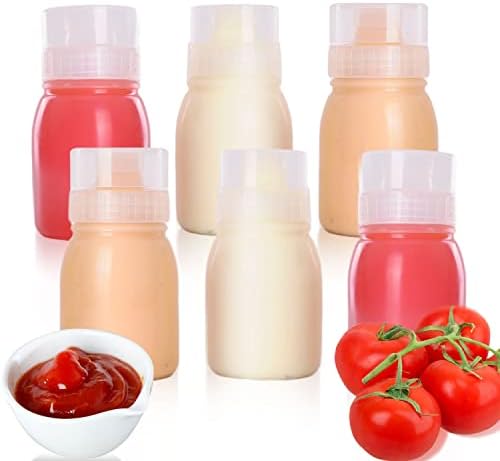 RAMFIYN 5-Nozzle Condiment Squeeze Bottles