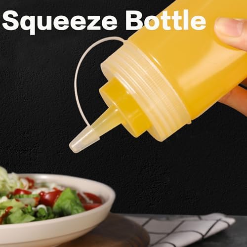 12Pack MultiUse squeezable bottles for condiments BBQ sauce and more
