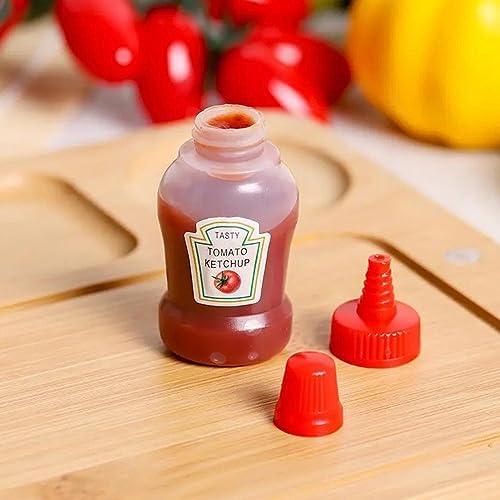 25ml Mini Condiment Squeeze Bottles Set