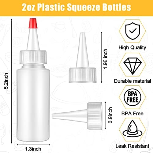 80-Piece Refillable Mini Squeeze Bottles