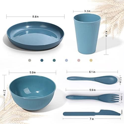 Sturdy 36-Piece Dinnerware Set for Outdoor and Daily Use